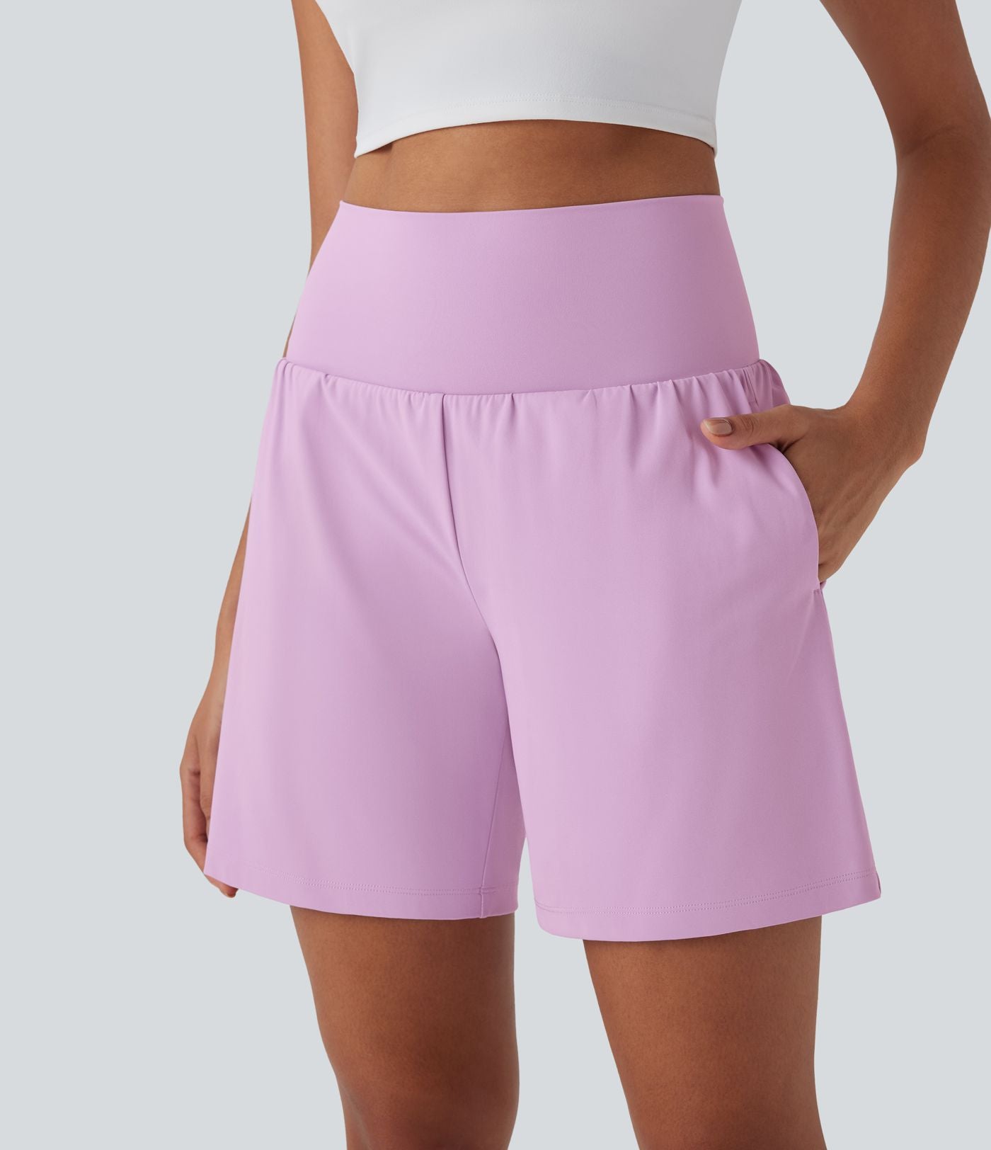 Short de yoga SoftlyZero™ Airy 2-en-1 taille très haute avec poches et effet frais InstantCool 17,5 cm