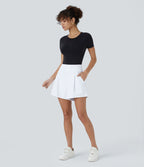 Short de travail large taille haute DayStretch avec poches