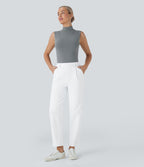 Pantalon de travail fuselé longueur cheville taille haute Halara Flex™ DayStretch avec poches