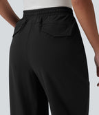 Jogging de golf taille mi-haute à séchage rapide effet frais InstantCool avec cordon de serrage et poches, protection solaire UPF40+