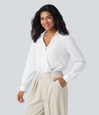 Body chemise de travail Breezeful™ col V manches longues séchage rapide