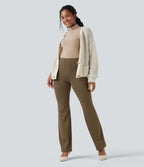 Halara Flex™ Pantalon tailleur évasé à rayures taille haute avec poches