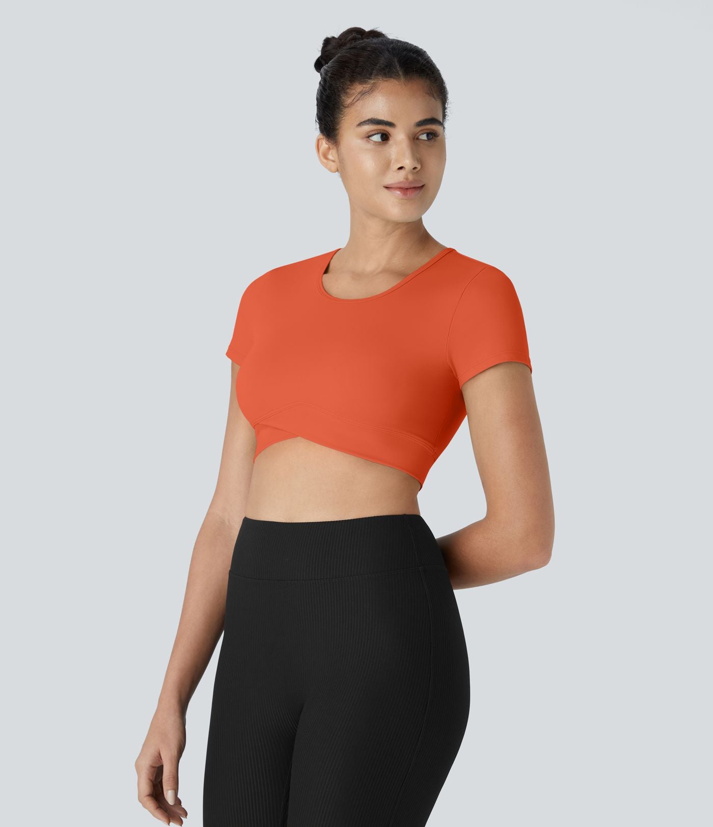 Softlyzero™ Plush Sports Top Ourlet Croisé