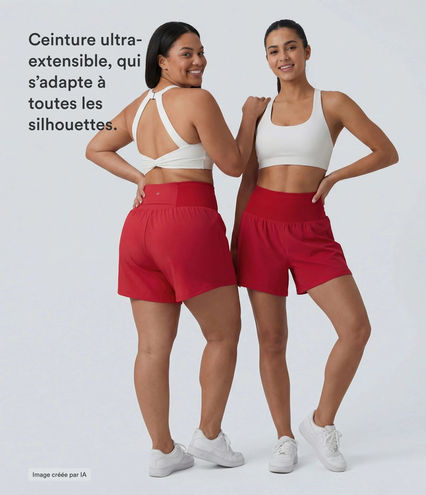 Short de yoga 2-en-1 SoftlyZero™ Airy gainant taille haute effet frais InstantCool avec poches