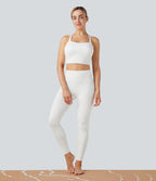 Soutien-gorge de sport yoga SoftlyZero™ Plush soutien souple double bretelles bonnets E-G