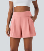 Short de travail large taille haute DayStretch avec poches