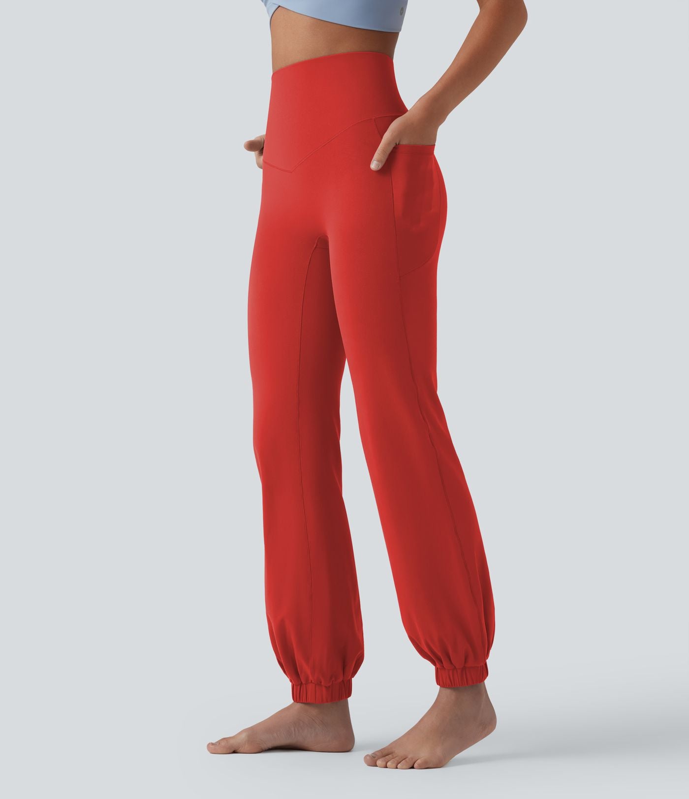 Jogging ballon danse SoftlyZero™ taille haute gainant avec poches