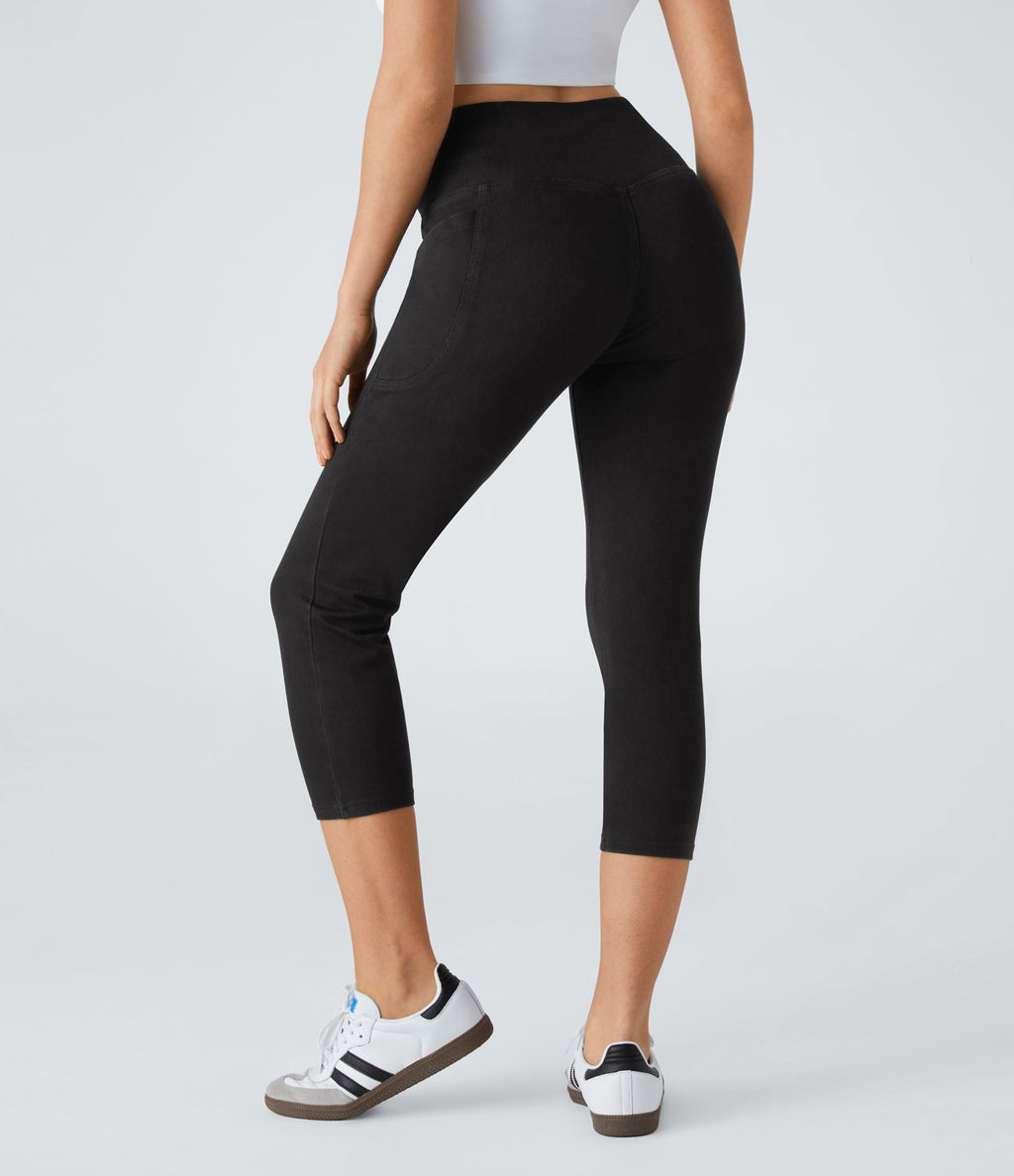 Halara Flex™ Jegging Travail Capri Tricoté Extensible Lavé Poche Latérale Croisée