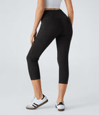 Halara Flex™ Jegging Travail Capri Tricoté Extensible Lavé Poche Latérale Croisée