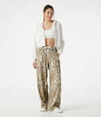 Pantalon de running baggy Halara UltraSculpt™ taille mi-haute imprimé camouflage avec cordon ajustable et poches