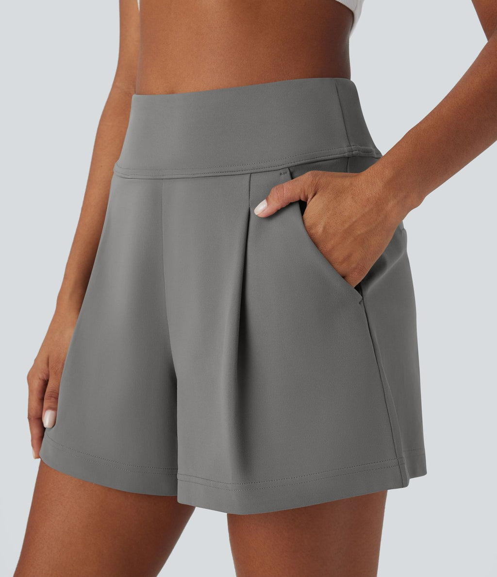 Short de travail large taille haute DayStretch avec poches