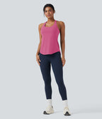 Débardeur running Halara UltraSculpt™ col rond dos croisé bonnets E-G