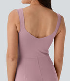 Combinaison décontractée dos nu avec poches latérales