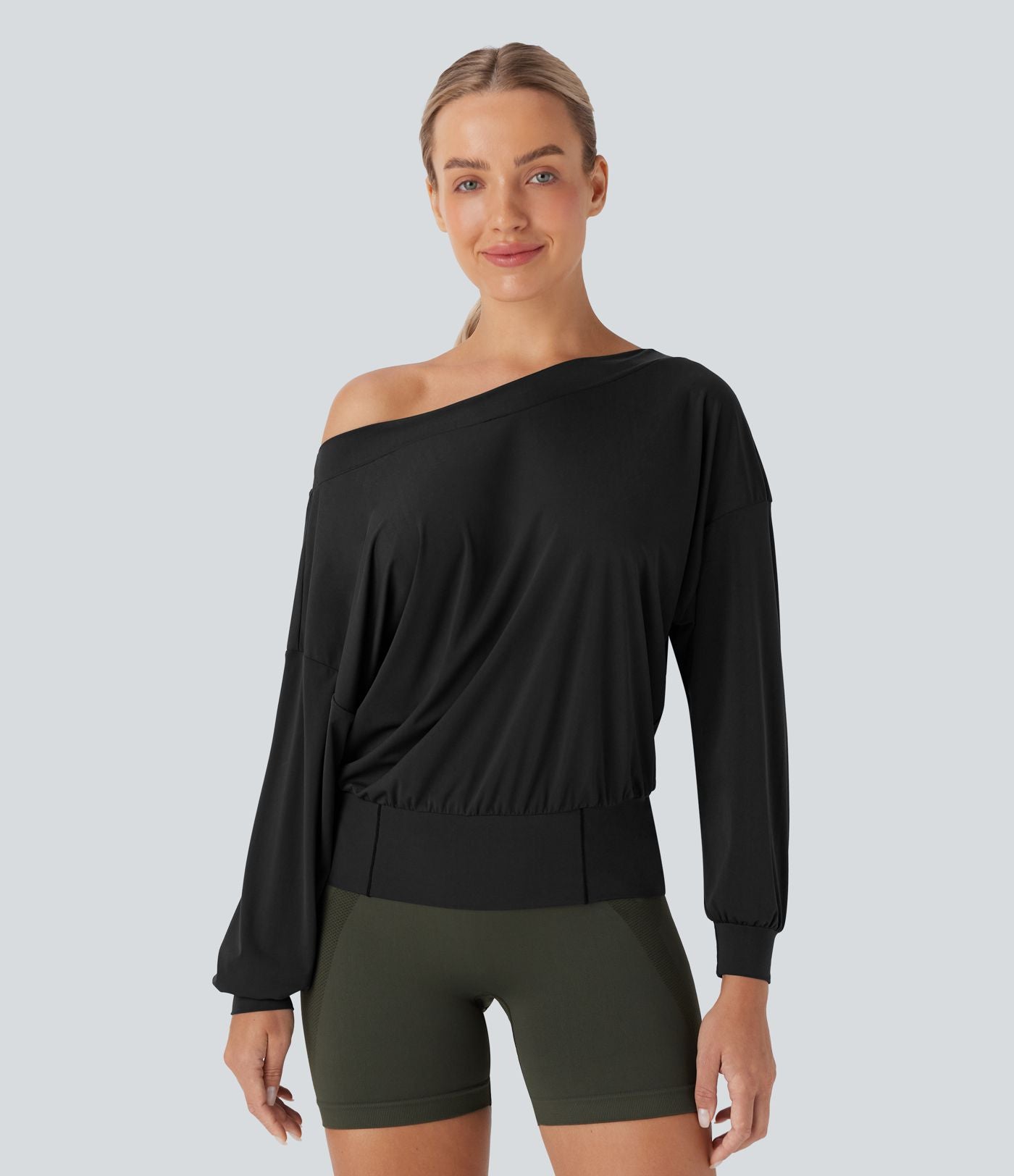 Haut de sport pour yoga asymétrique oversize à effet frais InstantCool et séchage rapide