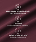 Breezeful™ Combinaison Dos Nu Poche Zippée Invisible Sur le Côté Jambe Large Séchage Rapide