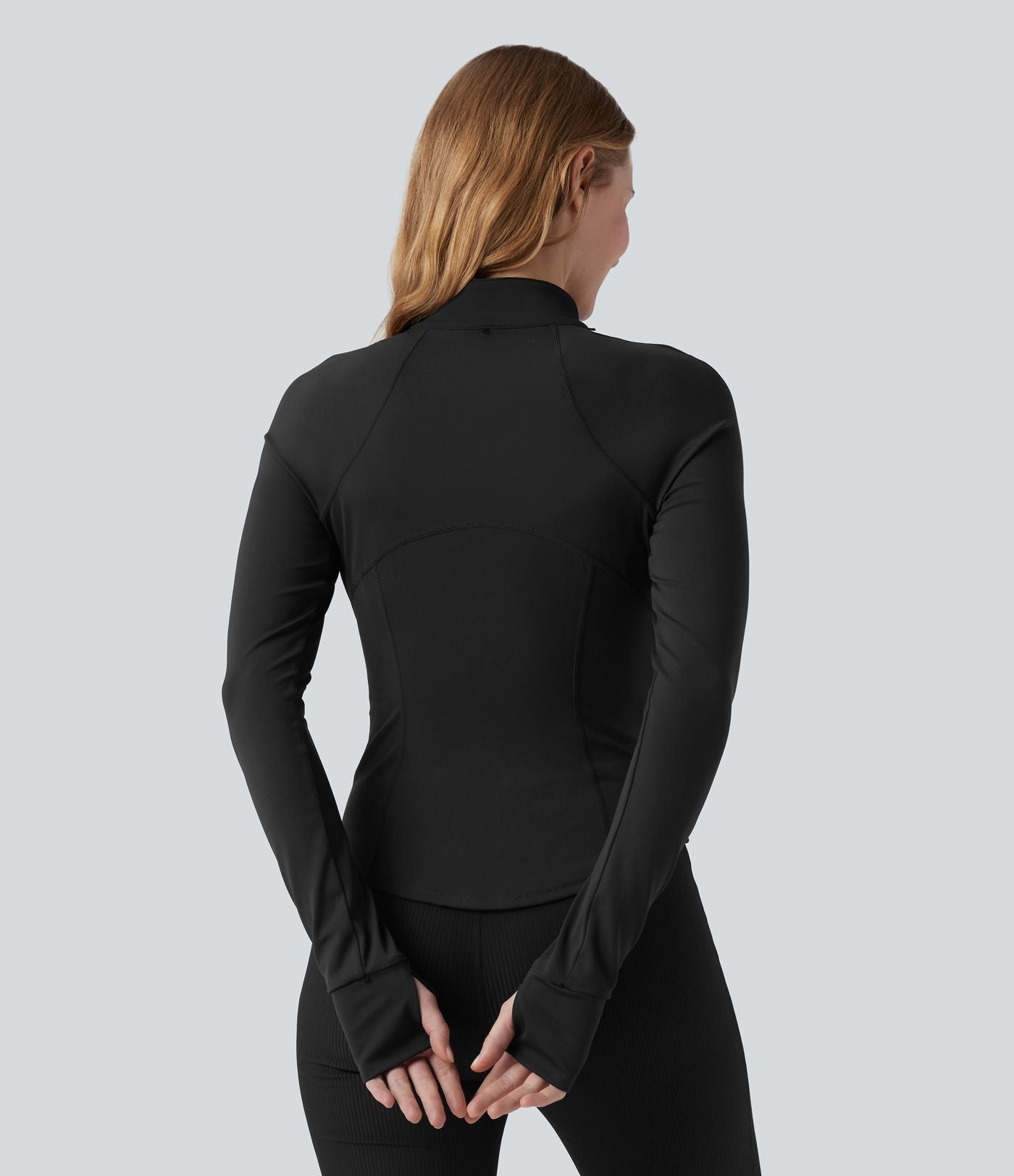 PuffFlex Manteau doudoune 3-en-1 court casual à col montant et veste à ourlet arrondi avec passants pouces et poche