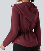 Veste de sport SpacerTek™ à capuche, manches longues, ourlet arrondi
