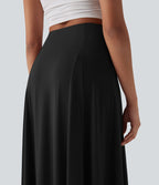 Jupe maxi casual fluide taille haute