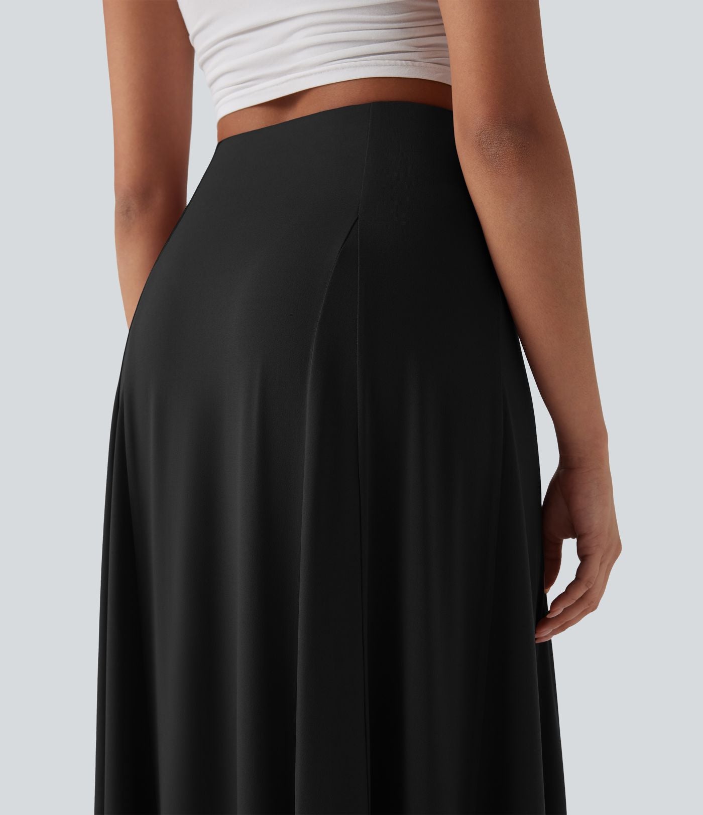 Jupe maxi casual fluide taille haute