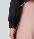 Chemise de travail manches longues nouée devant