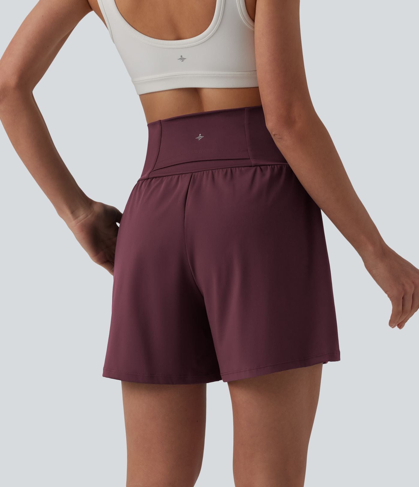 Short de yoga SoftlyZero™ Airy taille haute effet frais InstantCool avec poches 12,5 cm