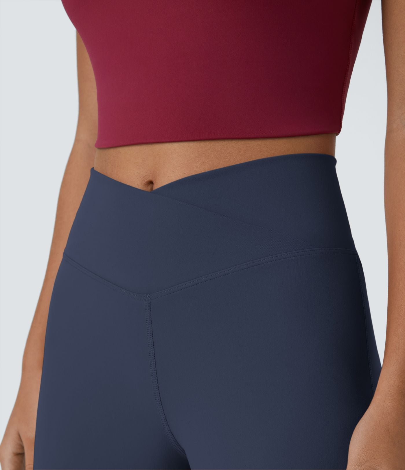 Pantalon yoga large croisé taille haute DayStretch avec poches