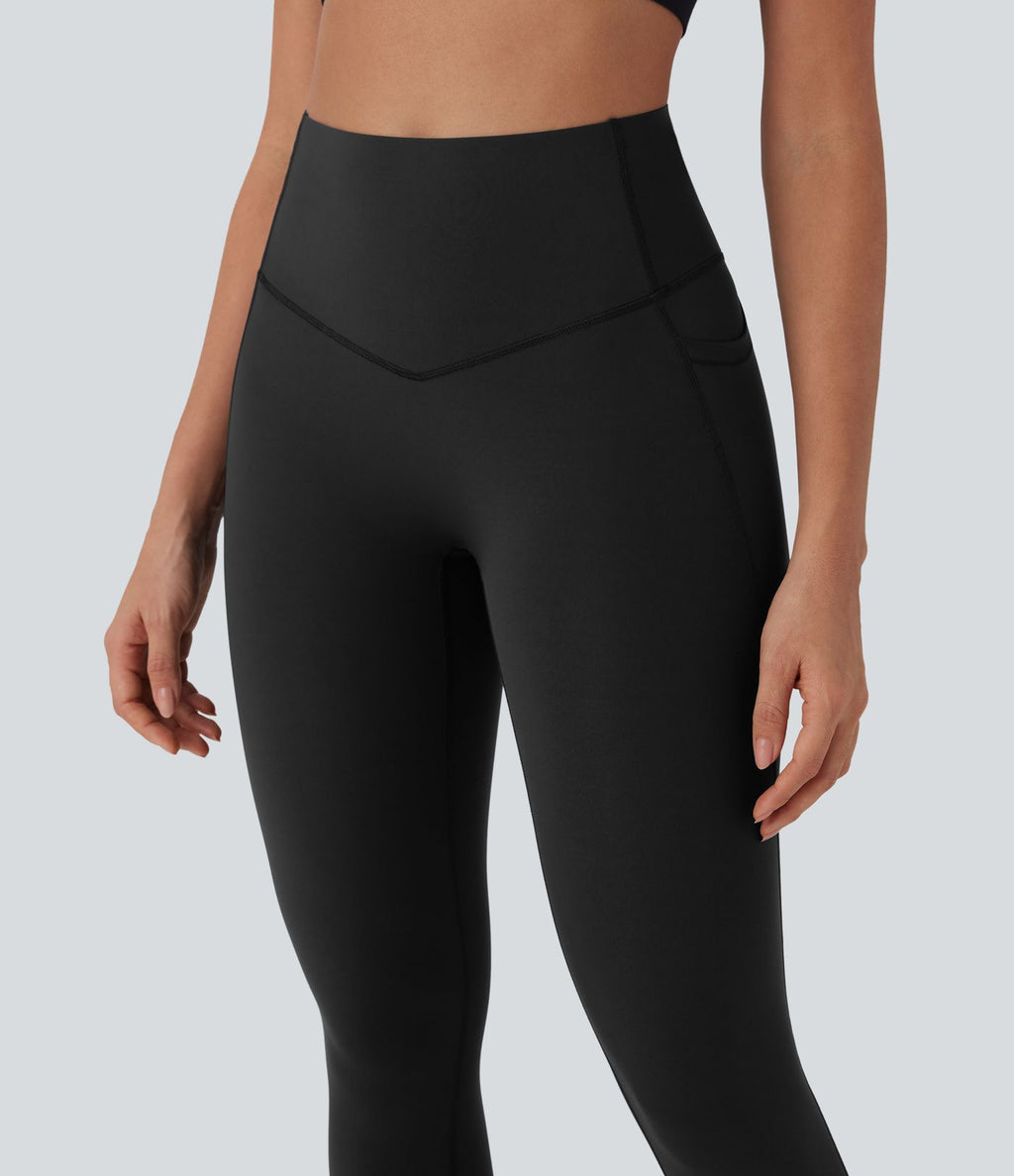 Legging 7/8 de yoga gainant galbant taille haute avec poches Halara UltraSculpt™