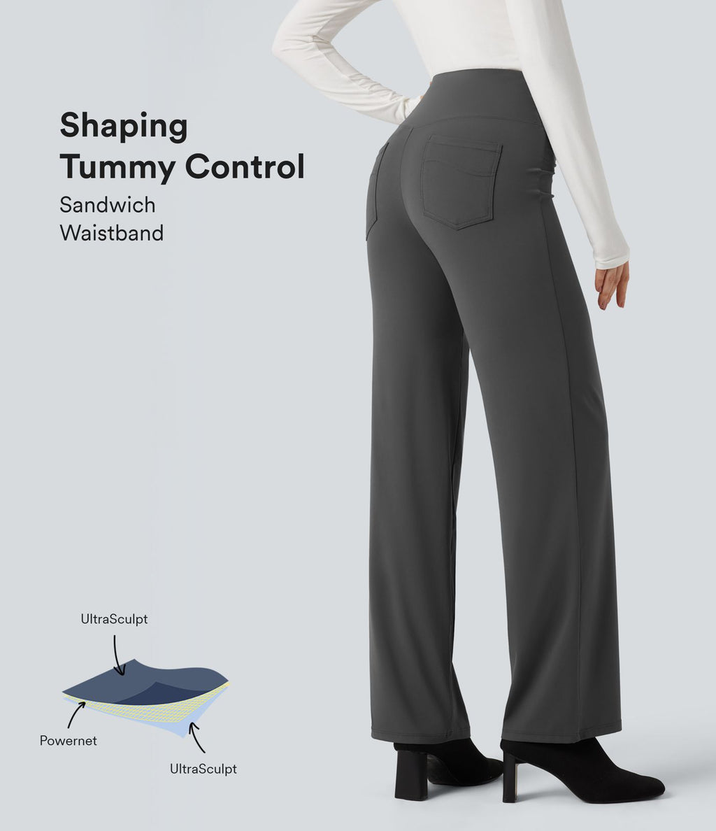 Legging d'entraînement gainant taille haute avec poches Halara UltraSculpt™