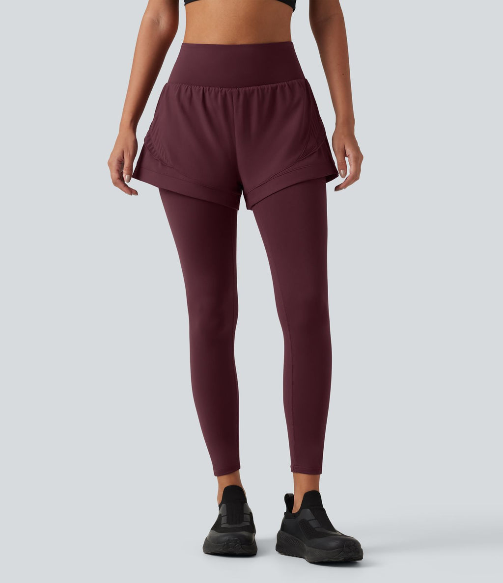 Pantalon de running gaintan2-en-1 Breezeful™ taille haute gainant à séchage rapide avec poches