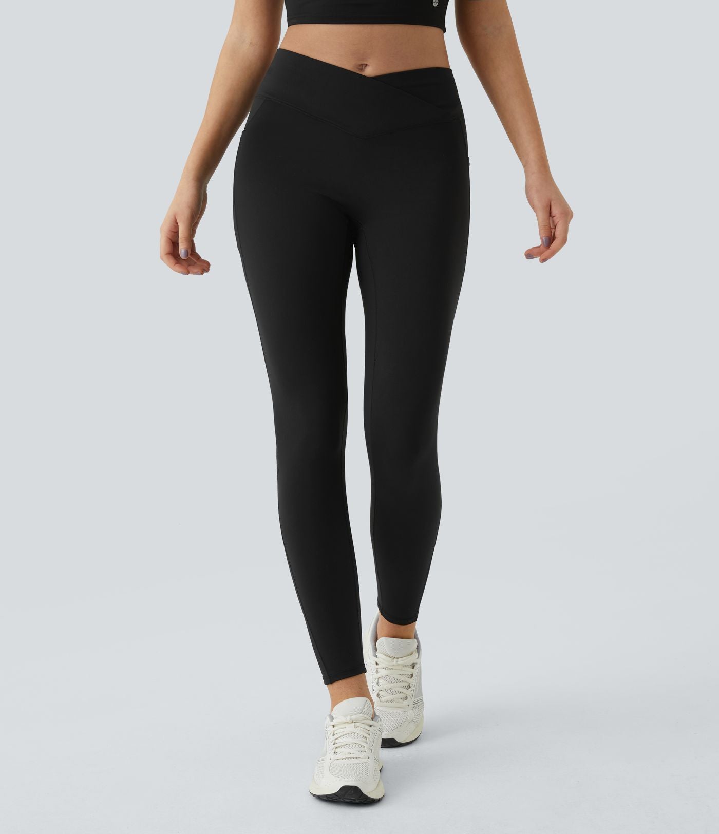 Patitoff™ 2.0 Legging Yoga Résistant Poils d'Animaux Taille Haute Croisée Poches Latérales