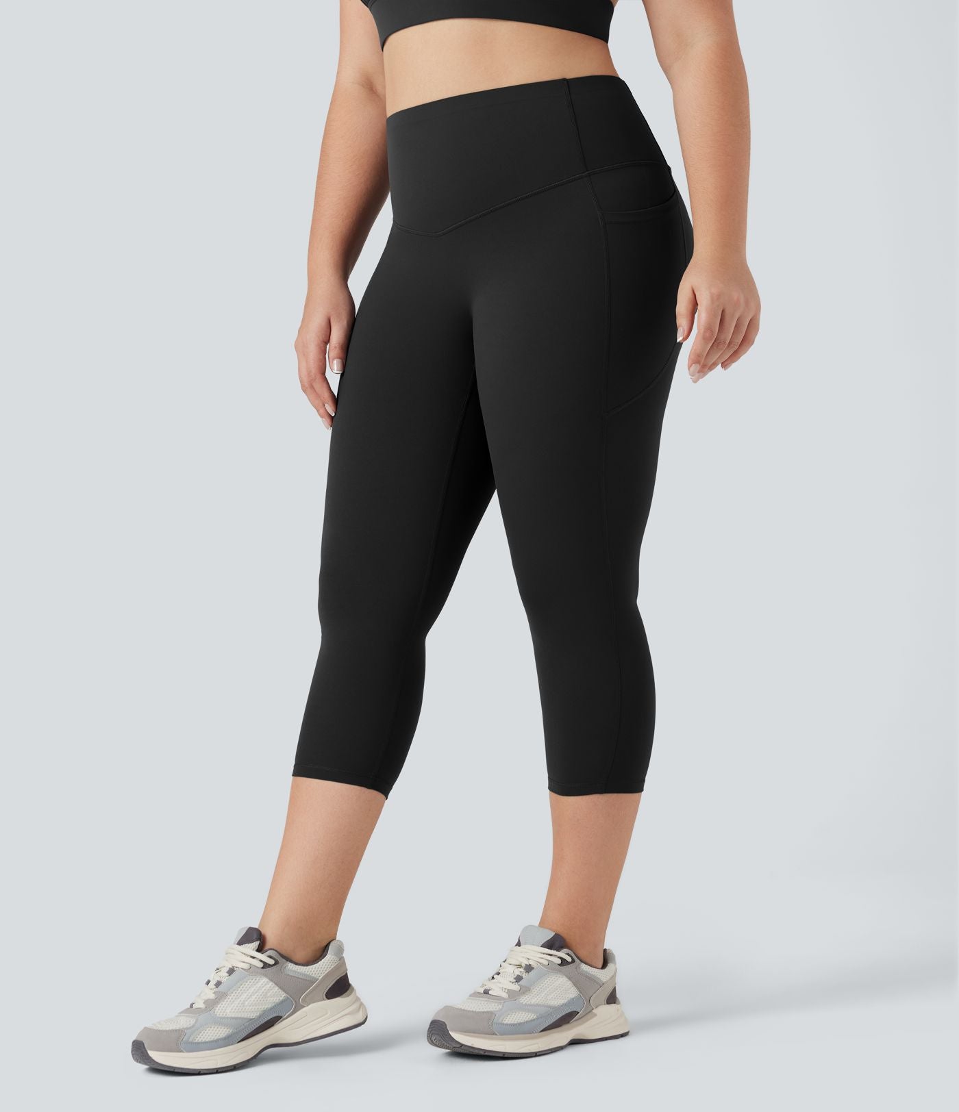 Jupe-short de tennis courte 2-en-1 gainante taille haute avec poches