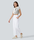 Pantalon barrel DayStretch taille haute avec poches