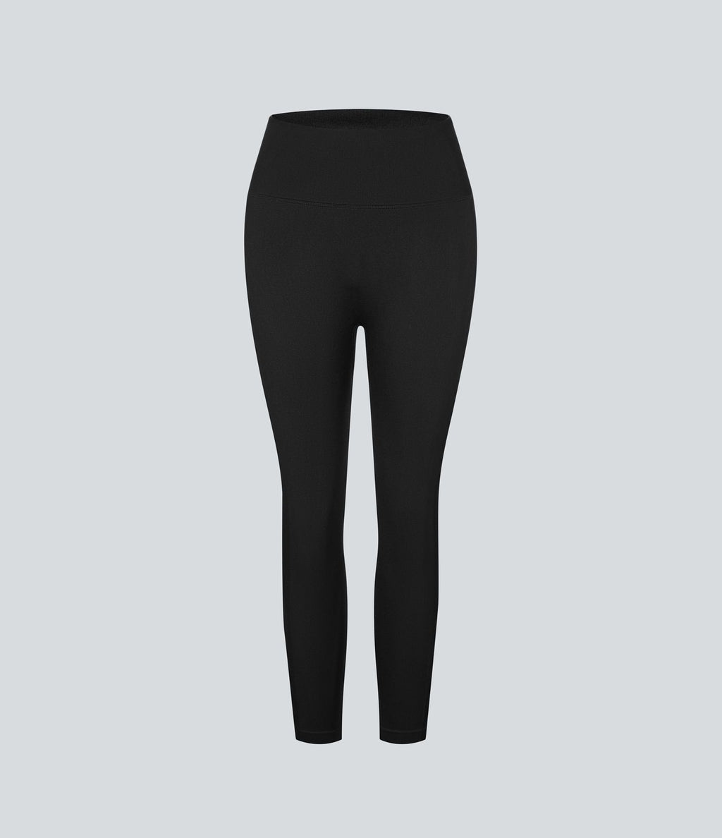 Legging capri yoga taille haute froncé effet push-up sans couture OneForm Seamless Flow