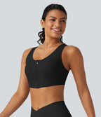 Brassière de yoga Halara UltraSculpt™ maintien moyen zippée avec coussinets amovibles