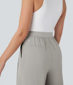 Pantalon de costume Breezeful™ à taille haute, jambes larges, poches latérales et séchage rapide