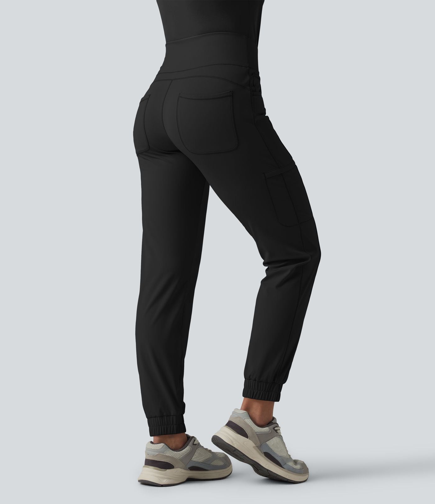 Jogging cargo décontracté SoftlyZero™ Airy à taille mi-haute, cordon de serrage, à effet frais InstantCool, avec poches
