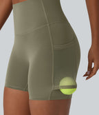 Short 2-en-1 d'entraînement gainant taille haute à séchage rapide avec poches Breezeful™