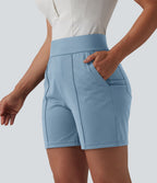 Short de golf séchage rapide taille mi-haute avec poches 12,5 cm - Golf Tee - UPF40+