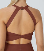 Robe de sport dos nu torsadée A-C