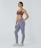 Patitoff™ 2.0 Legging Yoga Résistant Poils d'Animaux Taille Haute Croisée Poches Latérales