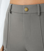 Pantalon cargo ajusté uni taille haute DayStretch avec poches zippées