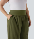 Pantalon tailleur gainant taille haute avec poches Halara Flex™