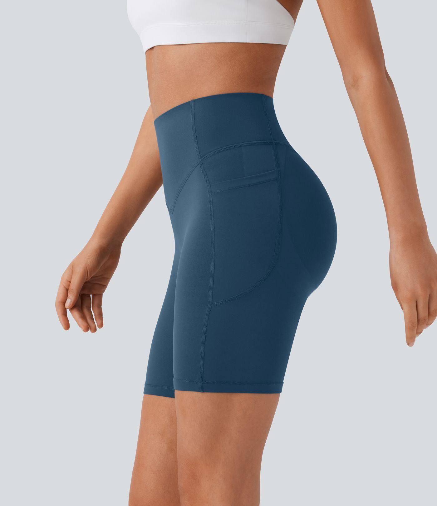 Legging de yoga gainant taille haute chiné à séchage rapide avec poches Halara UltraSculpt™