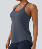 Débardeur running Halara UltraSculpt™ col rond dos croisé bonnets E-G