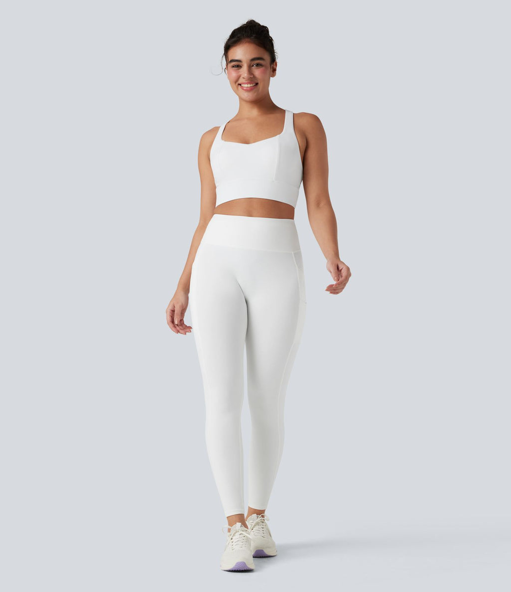 Brassière de sport yoga soutien souple dos nageur à bretelles croisées bonnets A-C