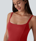Breezeful™ Robe bain de soleil plissée à boucle ajustable 2-en-1 avec poche latérale séchage rapide micro-courte décontractée