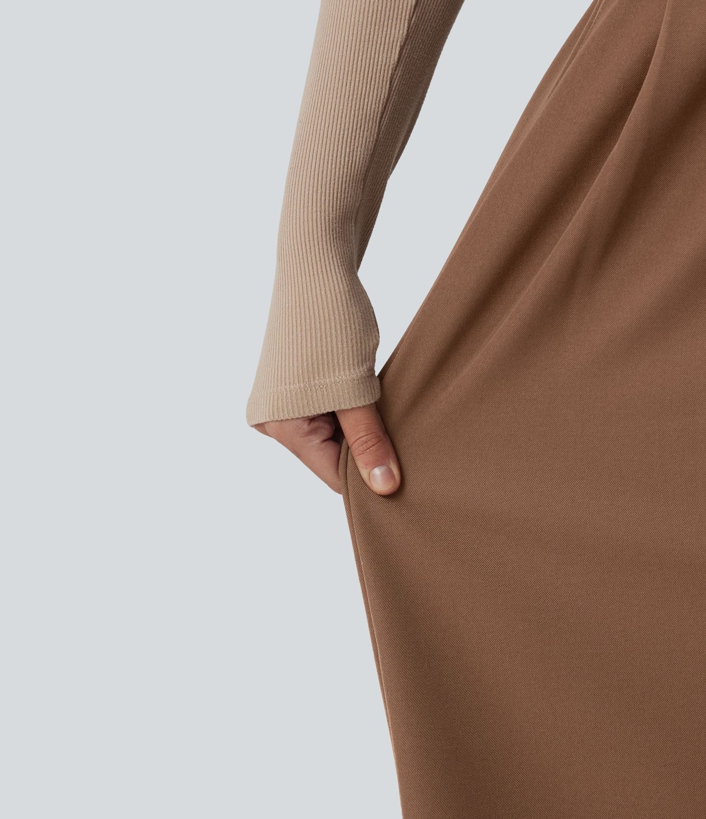 Pantalon tailleur large Halara Flex™ plissé taille haute avec poches