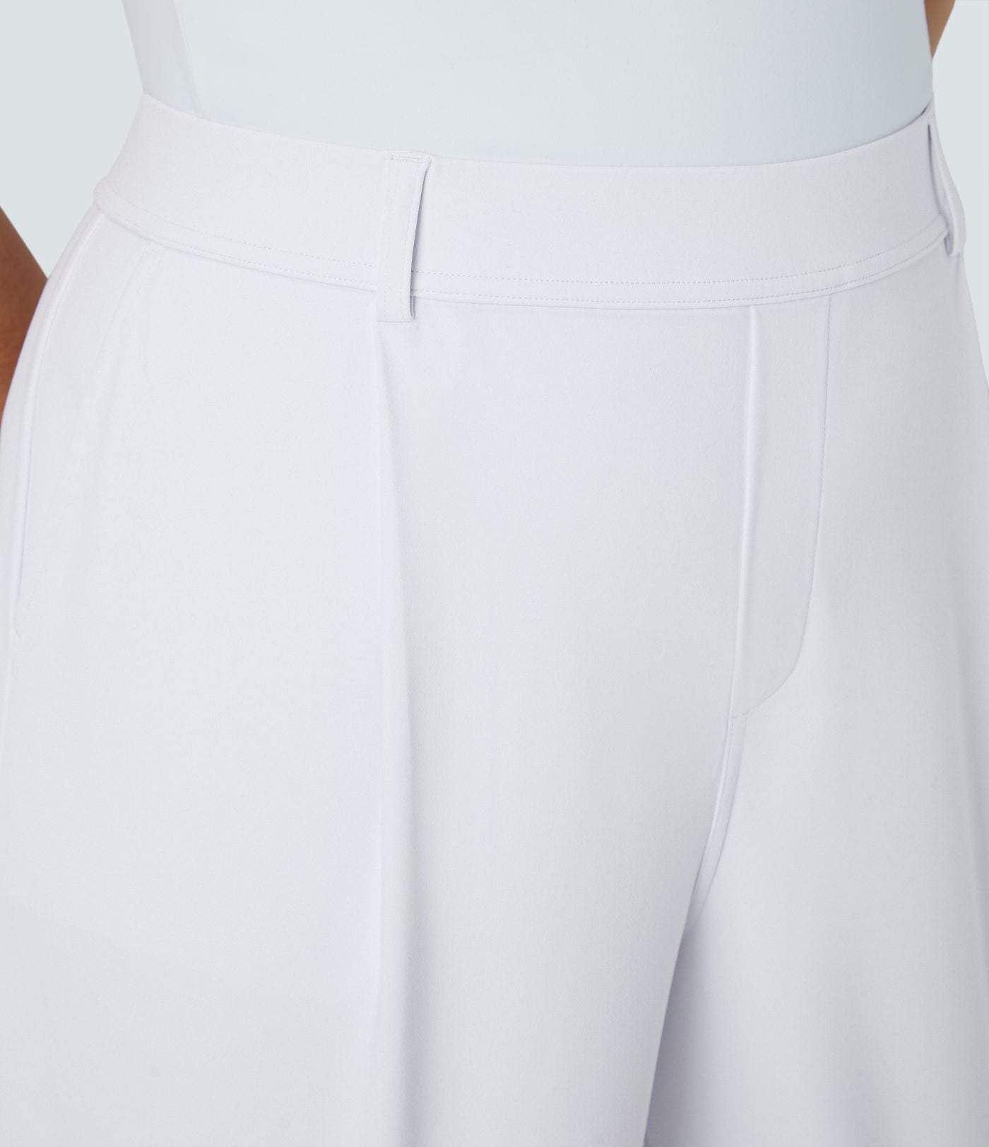 Pantalon de travail grande taille coupe droite taille haute Halara Flex™ DayStretch avec poches