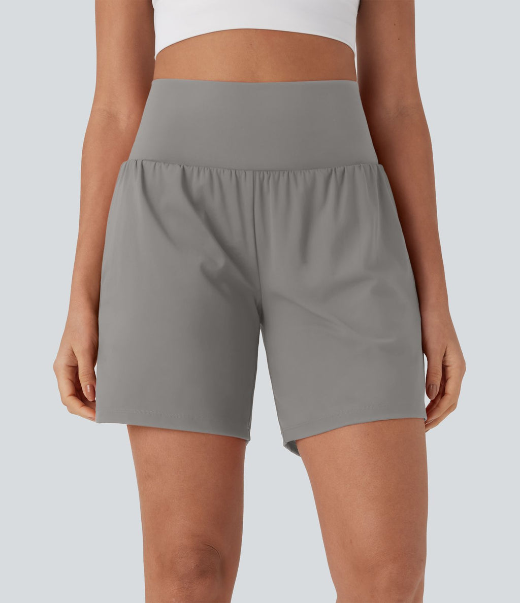 Short de yoga SoftlyZero™ Airy 2-en-1 taille très haute avec poches et effet frais InstantCool 17,5 cm