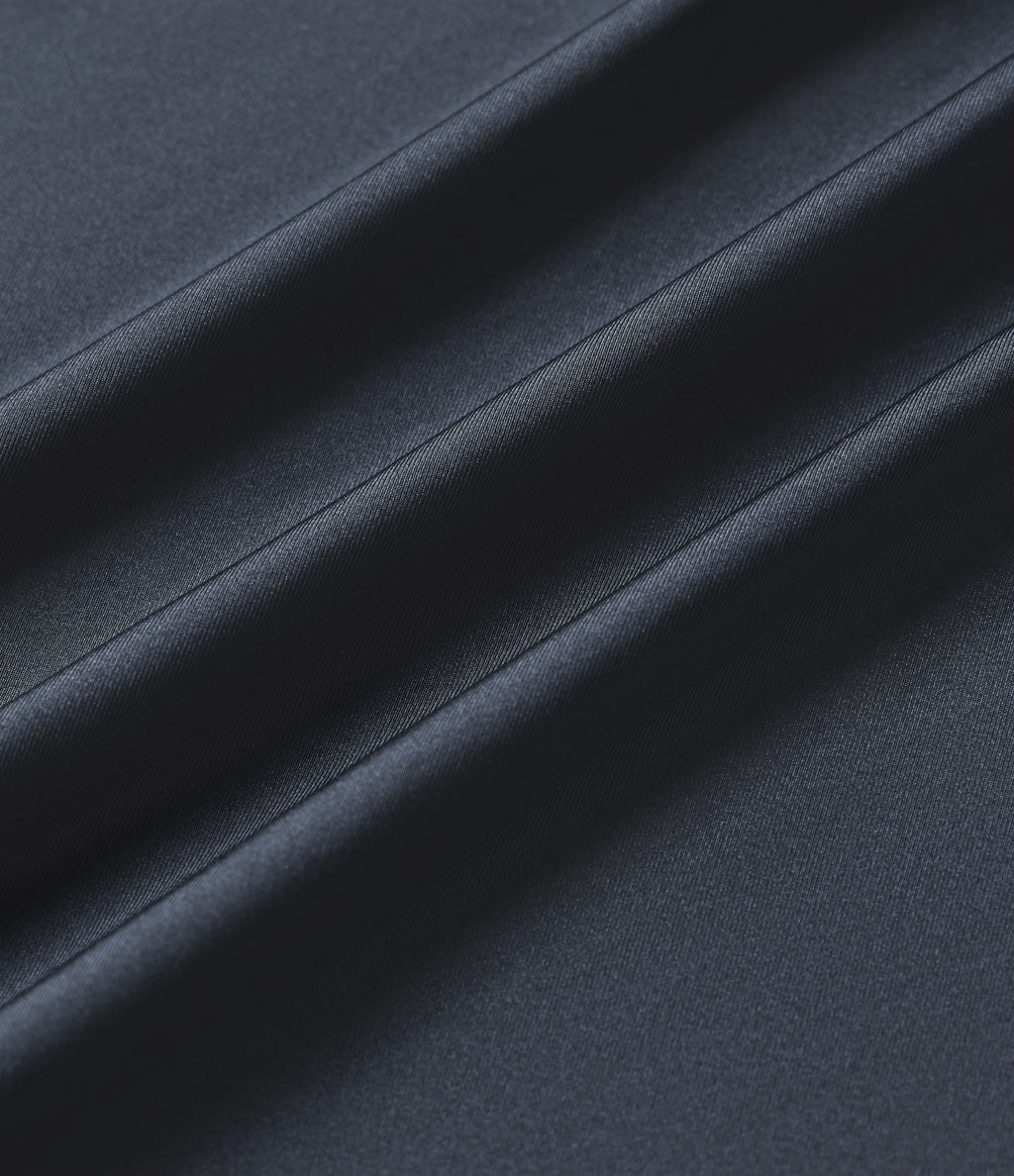 Jupe crayon midi décontracté taille haute extensible aspect satiné à effet frais InstantCool avec fronces